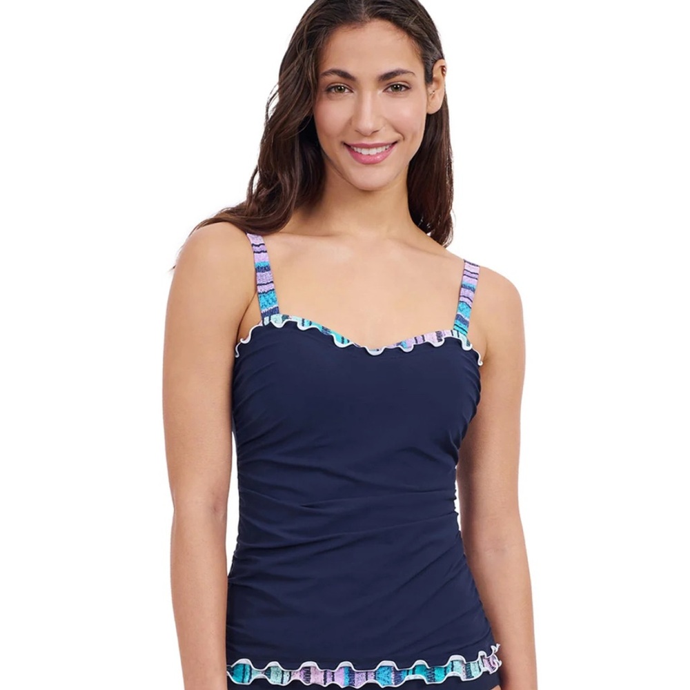 Profile By Gottex Blue and Purple One Piece Swimwear